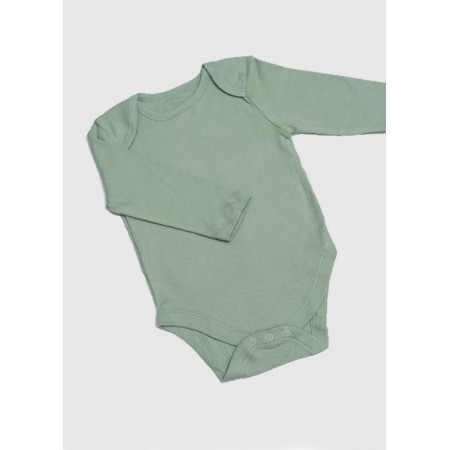 Детский боди с долгим рукавом "Оливка"